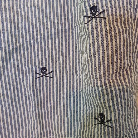 Ralph Lauren Polo Seersucker Skull Design, Size 34, Stretch Classic Fit - Picture 3 of 6